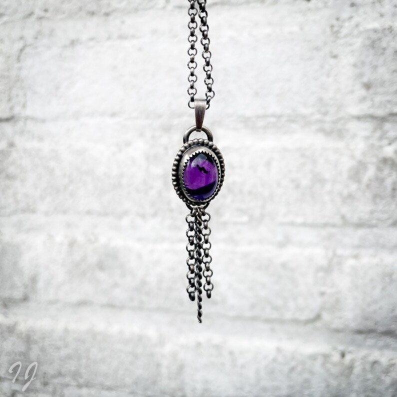 Amethist Droom ✨ Handgemaakte Sterling Zilveren Hanger - 127739 Amethist Droom ✨ Handgemaakte Sterling Zilveren Hanger