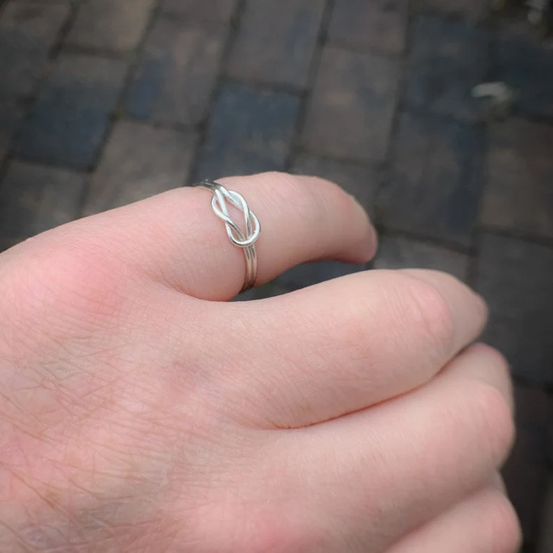 Handgemaakte Zilveren Knoopring | Minimalistische Sterling Zilver Ring ✨