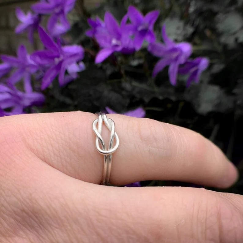Handgemaakte Zilveren Knoopring | Minimalistische Sterling Zilver Ring ✨