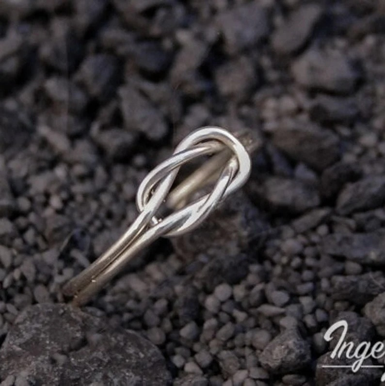 Handgemaakte Zilveren Knoopring | Minimalistische Sterling Zilver Ring ✨