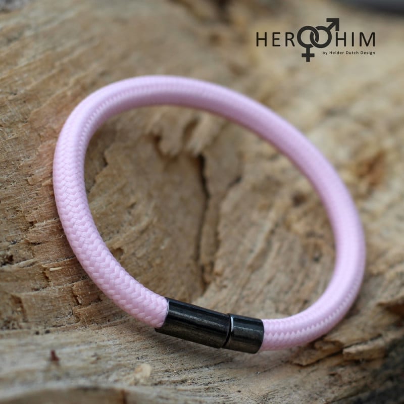 Armband van Textielsnoer - It's A Girl - 4708.jpeg Armband van Textielsnoer - It's A Girl