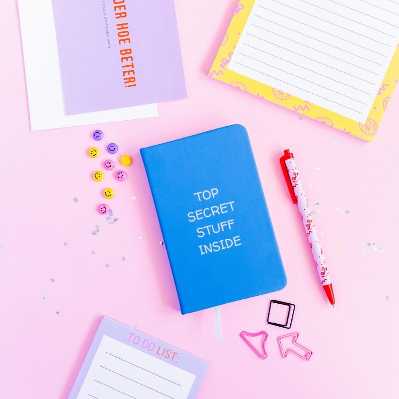 Notitieboekje A6 – Top secret stuff inside