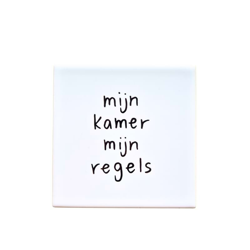 Tegel – Mijn kamer, mijn regels