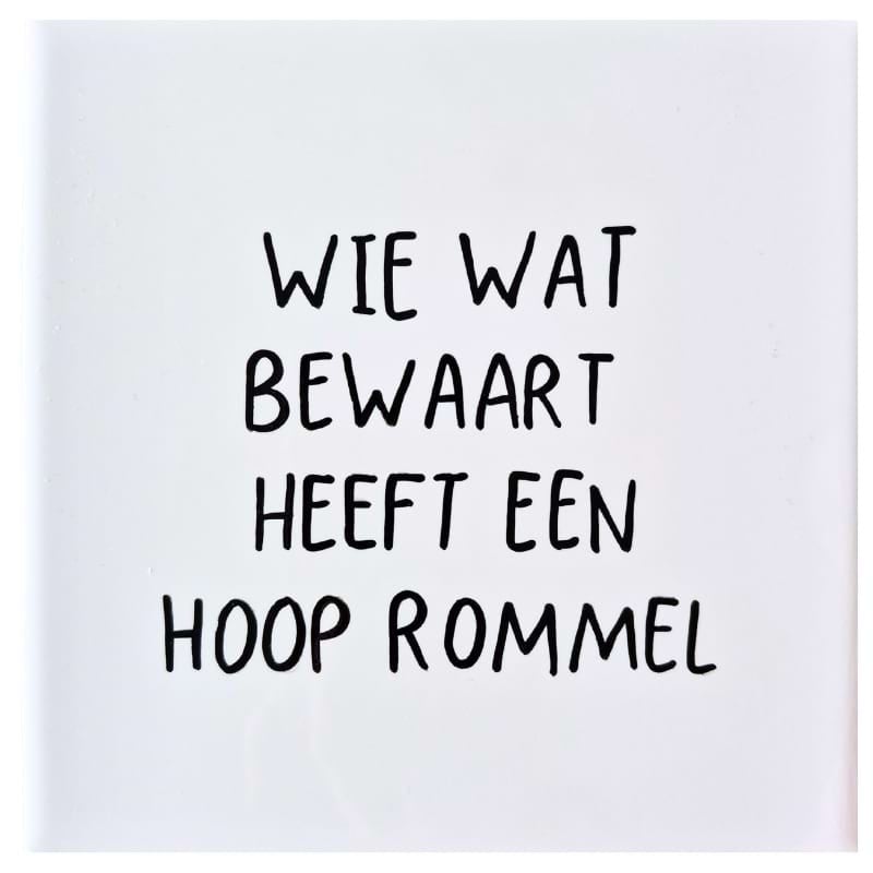 Tegel – Wie wat bewaart - 119159 Tegel – Wie wat bewaart