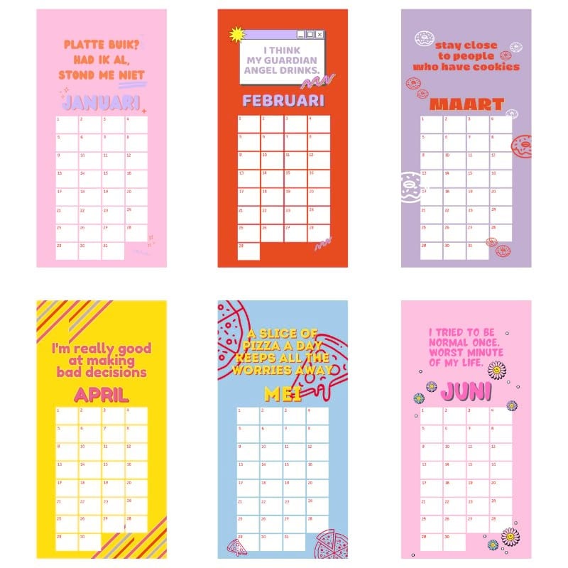 Verjaardagskalender - Gekkiggeit