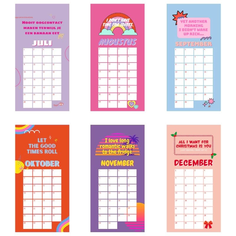 Verjaardagskalender - Gekkiggeit