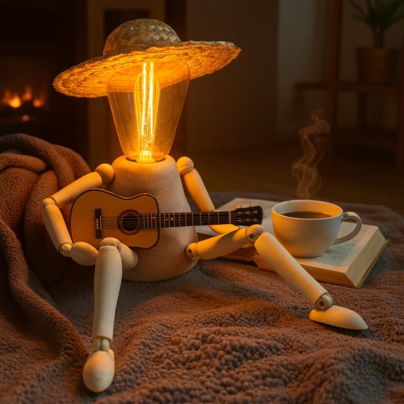 Lightbuddy | wood | strohoed | gitaar