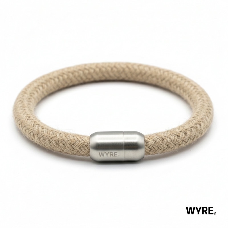 Wyre. | armband | jute | magneetsluiting | 8mm