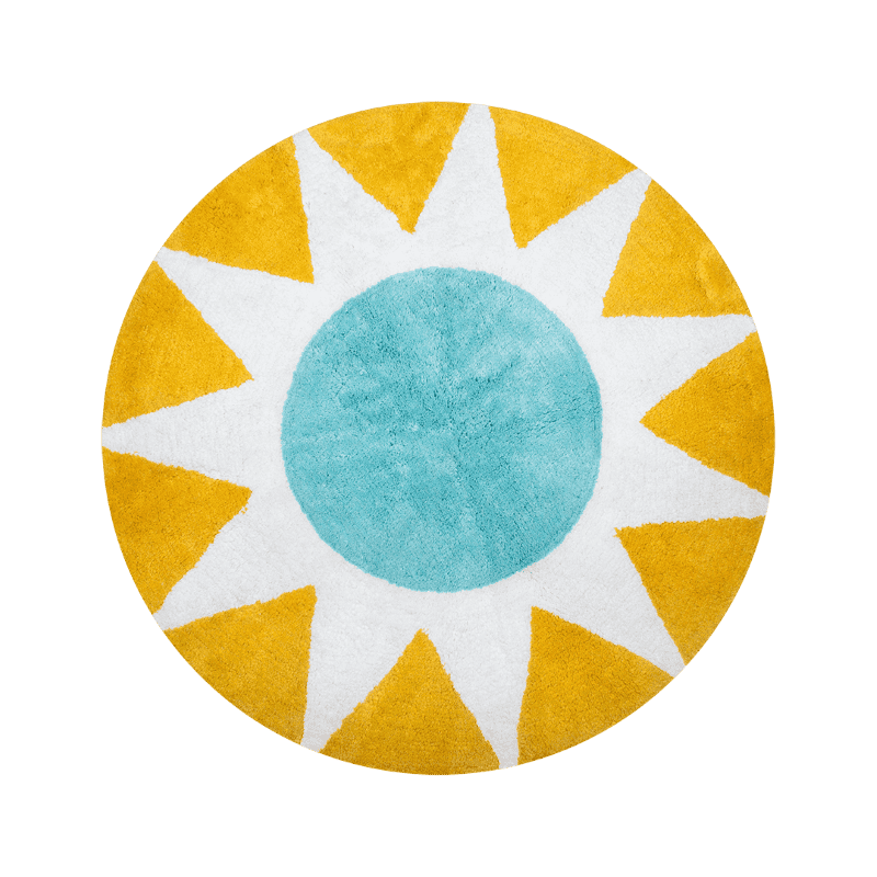 Kitsch Kitchen badmat soleil rond geel