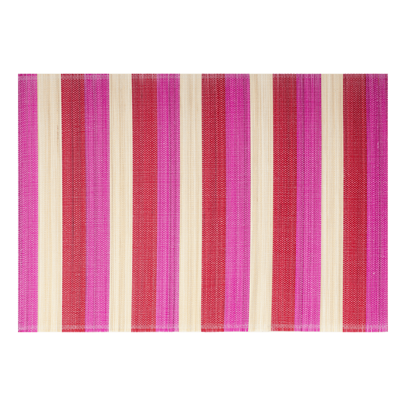 Kitsch Kitchen placemat bamboe rood/roze - 135675 Kitsch Kitchen placemat bamboe rood/roze