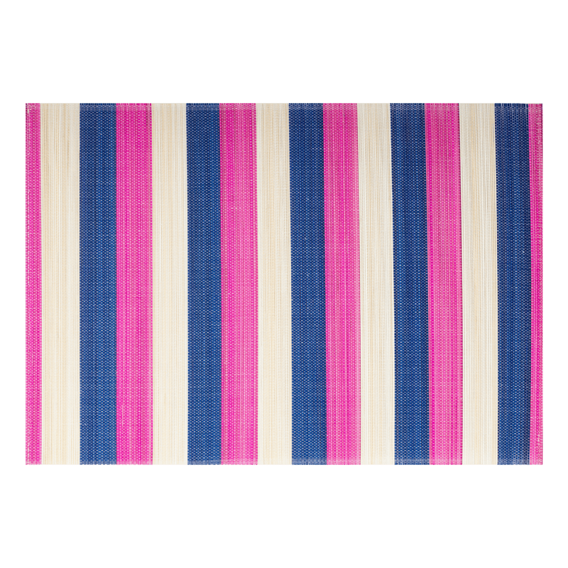 Kitsch Kitchen placemat bamboe roze/blauw - 135676 Kitsch Kitchen placemat bamboe roze/blauw