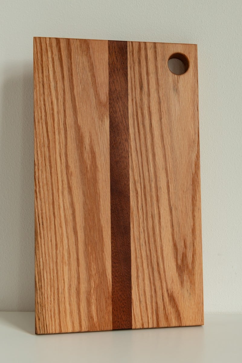 Snijplank in de combinatie rood eiken / mahonie - 136139 Snijplank in de combinatie rood eiken / mahonie
