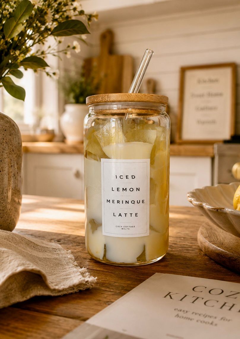 Iced lemon Merinque Latte Candle - 130899 Iced lemon Merinque Latte Candle