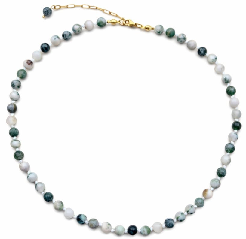 ✨ Sylva – Handgeknoopte Dendriet Ketting - 127901 ✨ Sylva – Handgeknoopte Dendriet Ketting