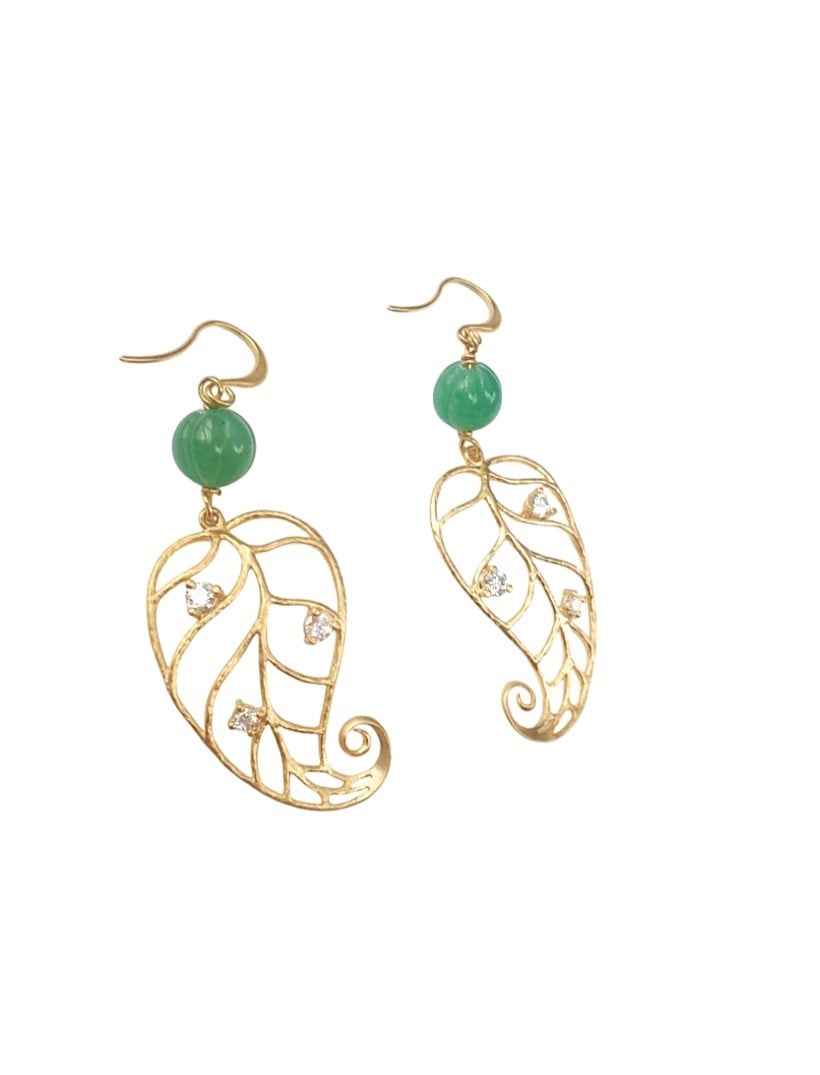 Aventurijn oorbellen