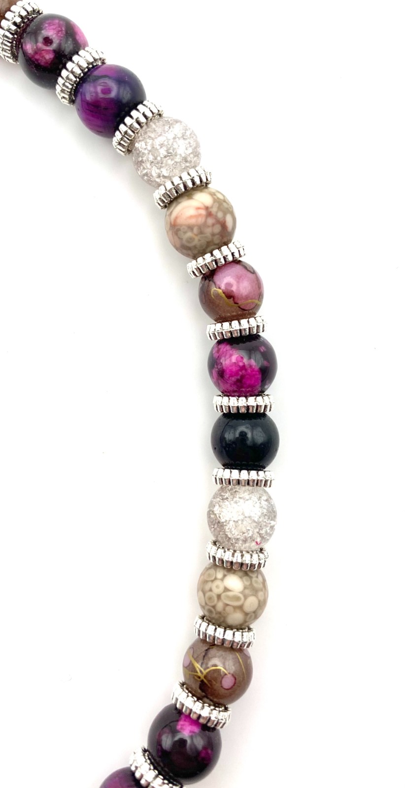 Handgemaakt telefoonkoord met kralen - HZ40046