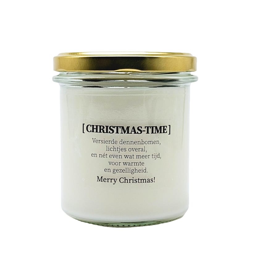 DIY pakket - Kaars met edelsteen en geurolie - Kerst