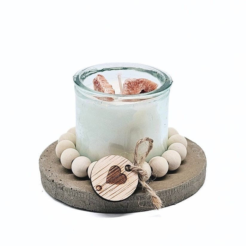 DIY pakket - Kralenkaarsje met geurdecoratie - amber