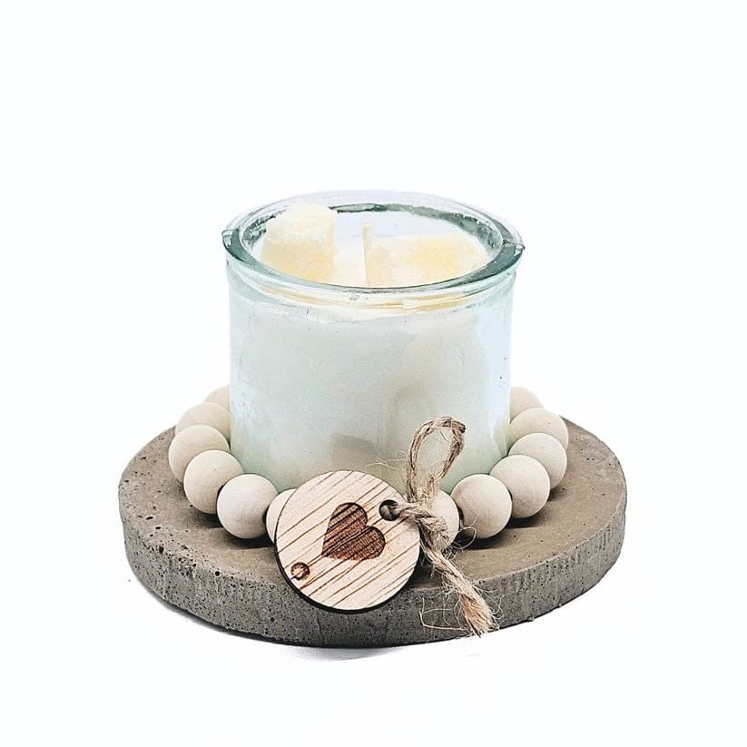 DIY pakket - Kralenkaarsje met geurdecoratie - kaneel