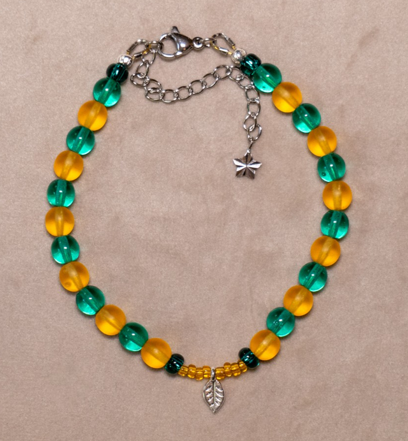 Armband herfst met ronde kralen en rocailles - 97513 Armband herfst met ronde kralen en rocailles