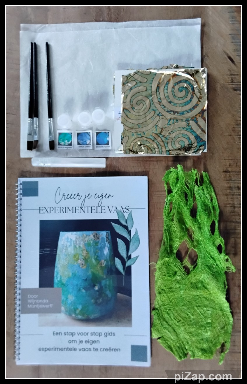 DIY voor thuis Experimentele vaas Blauw/Bordeau