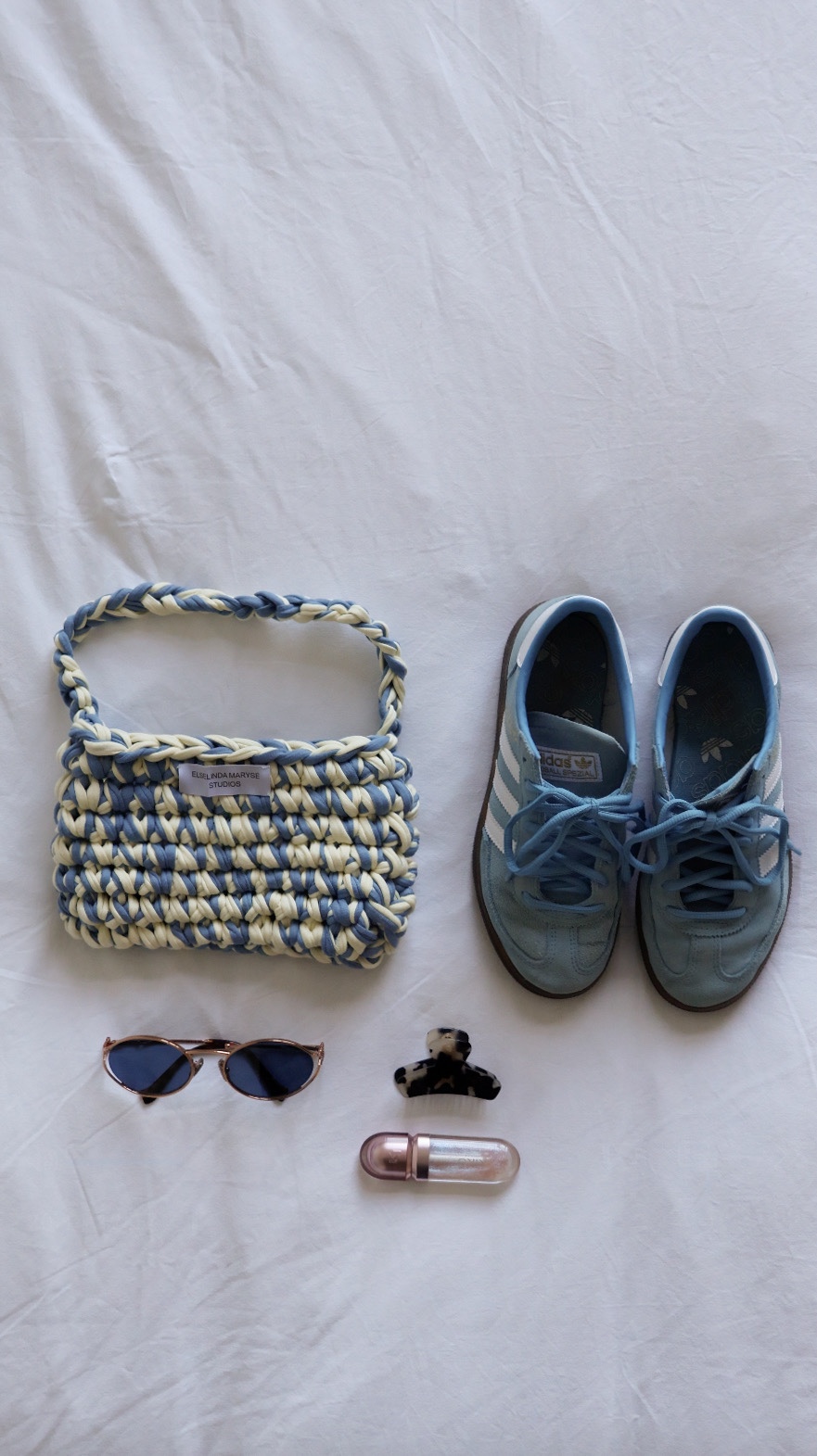 Azure Twist gehaakte tas