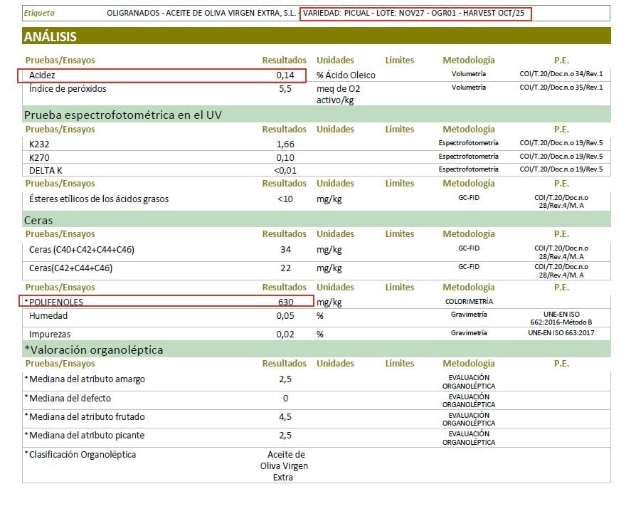 NIEUWE OOGST Nov 2025 – Extra Vierge Olijfolie van Onze Onze Familie Olijfboomgaard, Vroege Oogst, Koude Extractie, Picual-Variëteit, 500mL – Spaanse Olijfolie