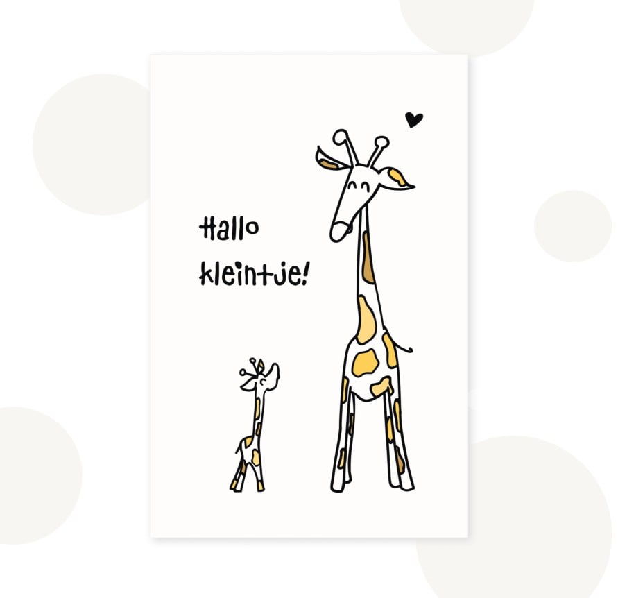 Giraffes Decoratie- & Cadeauset – Neutrale Babykamer