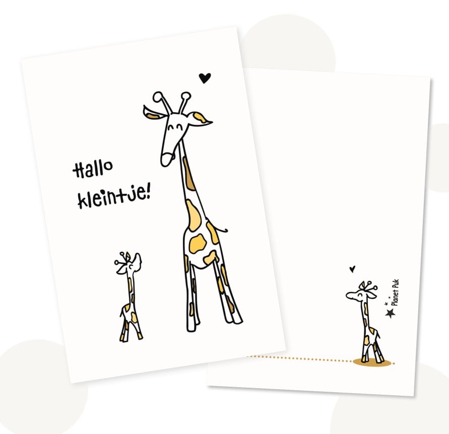 Giraffes Decoratie- & Cadeauset – Neutrale Babykamer