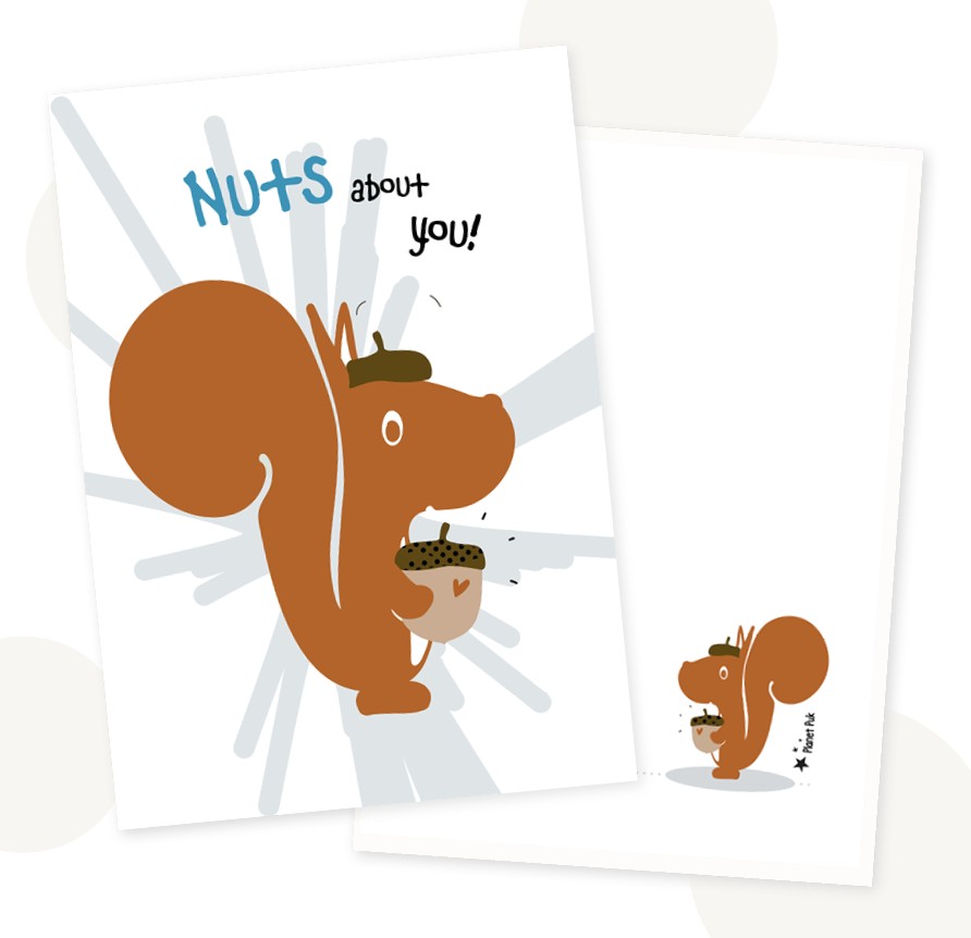 Cadeauset Eddie Eekhoorn - A4 Poster & Wandhanger