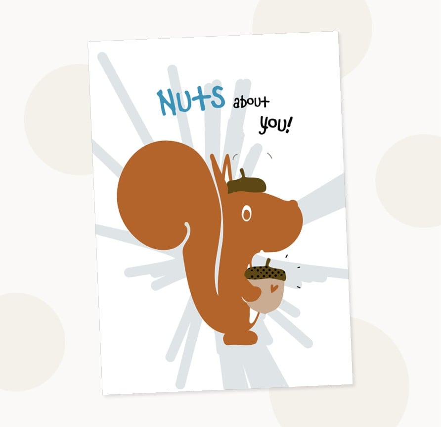 Cadeauset Eddie Eekhoorn - A4 Poster & Wandhanger