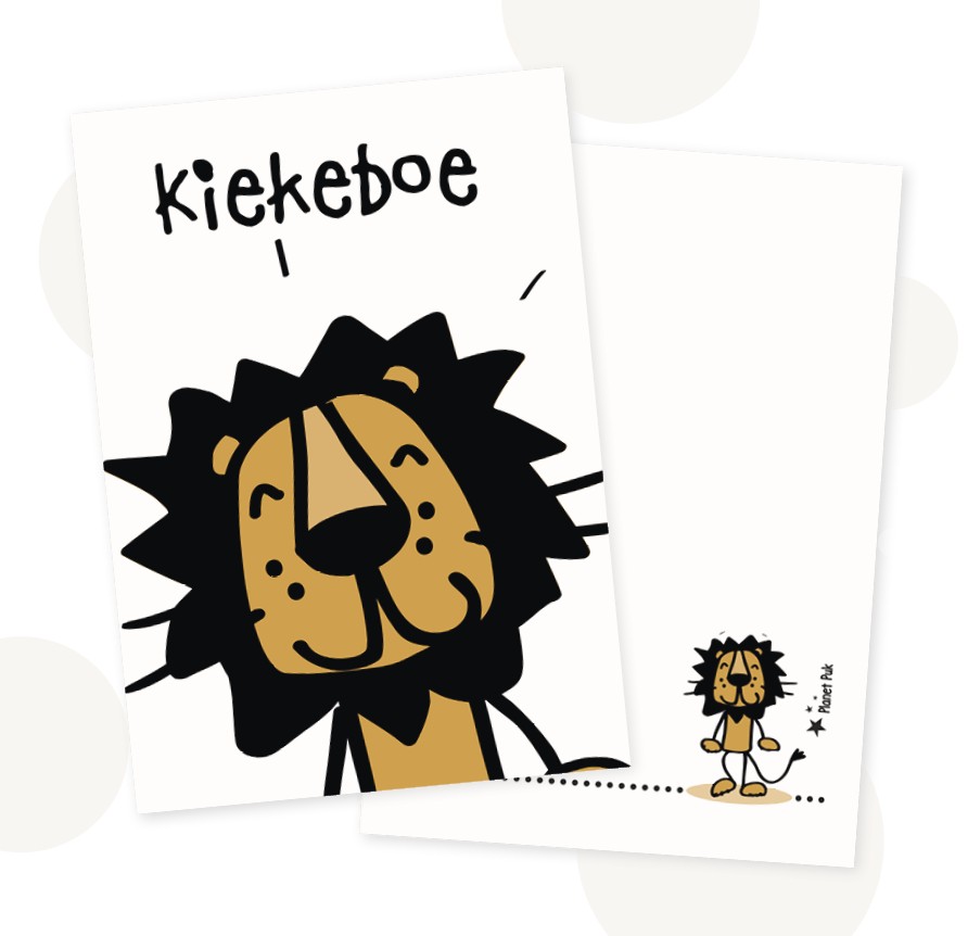 Cadeauset Leonard Leeuw - Kaart & Wandhanger