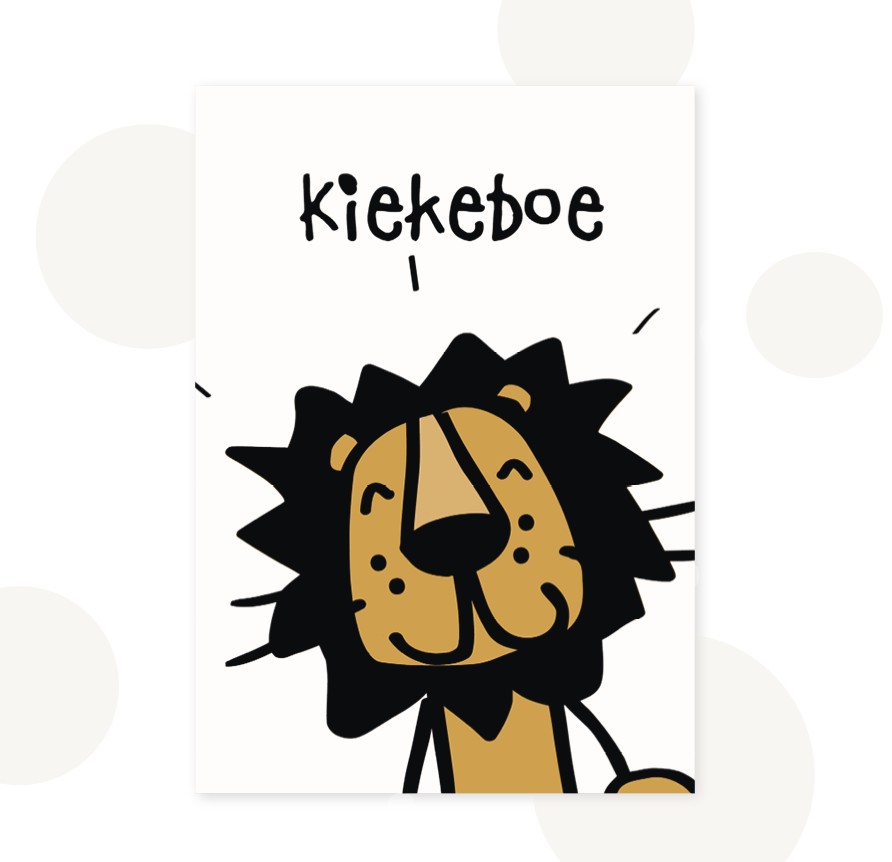 Cadeauset Leonard Leeuw - Kaart & Wandhanger