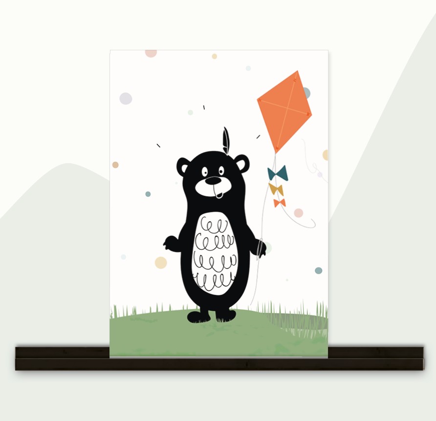 Handgemaakte Decoratie- / Cadeauset Bonjour, nu met gratis Poster! - … - 98291 Handgemaakte Decoratieset, Maankussen, Vlaggenlijn & Poster!