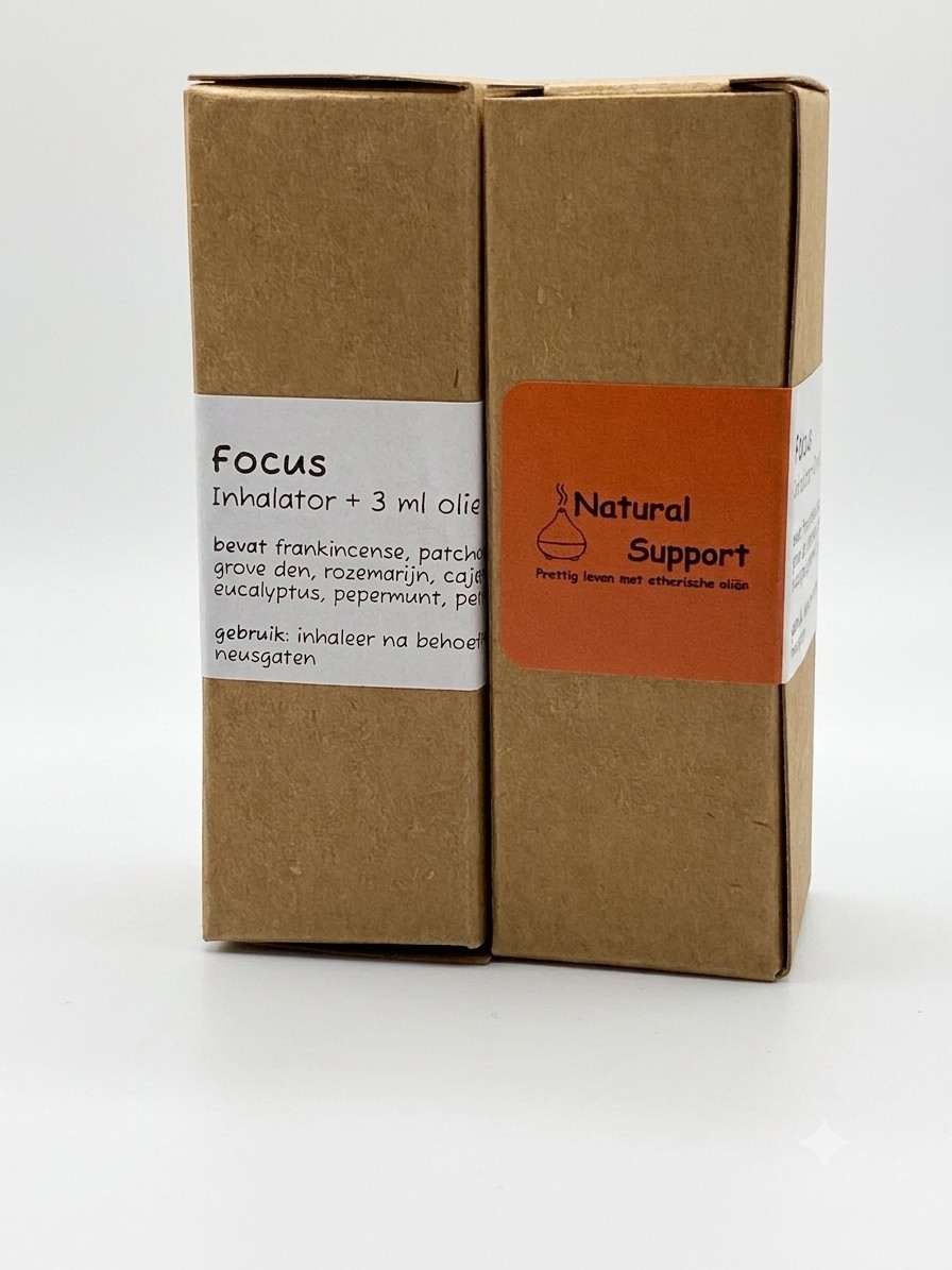 Focus, breng rust en helderheid in een drukke dag; inhalator