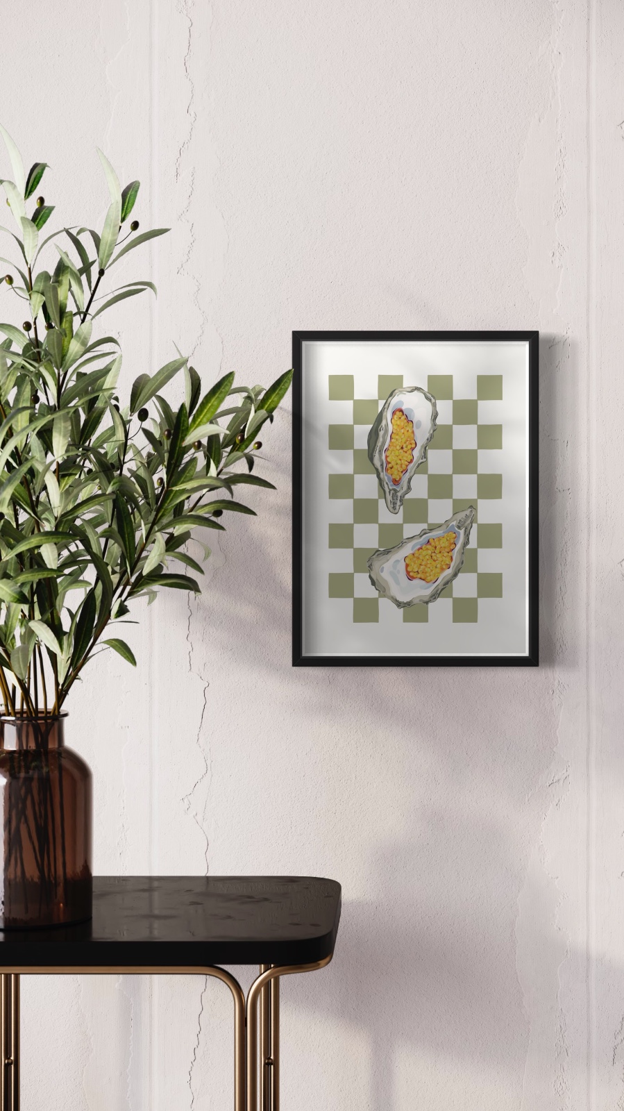 Passion Oyster Art Print