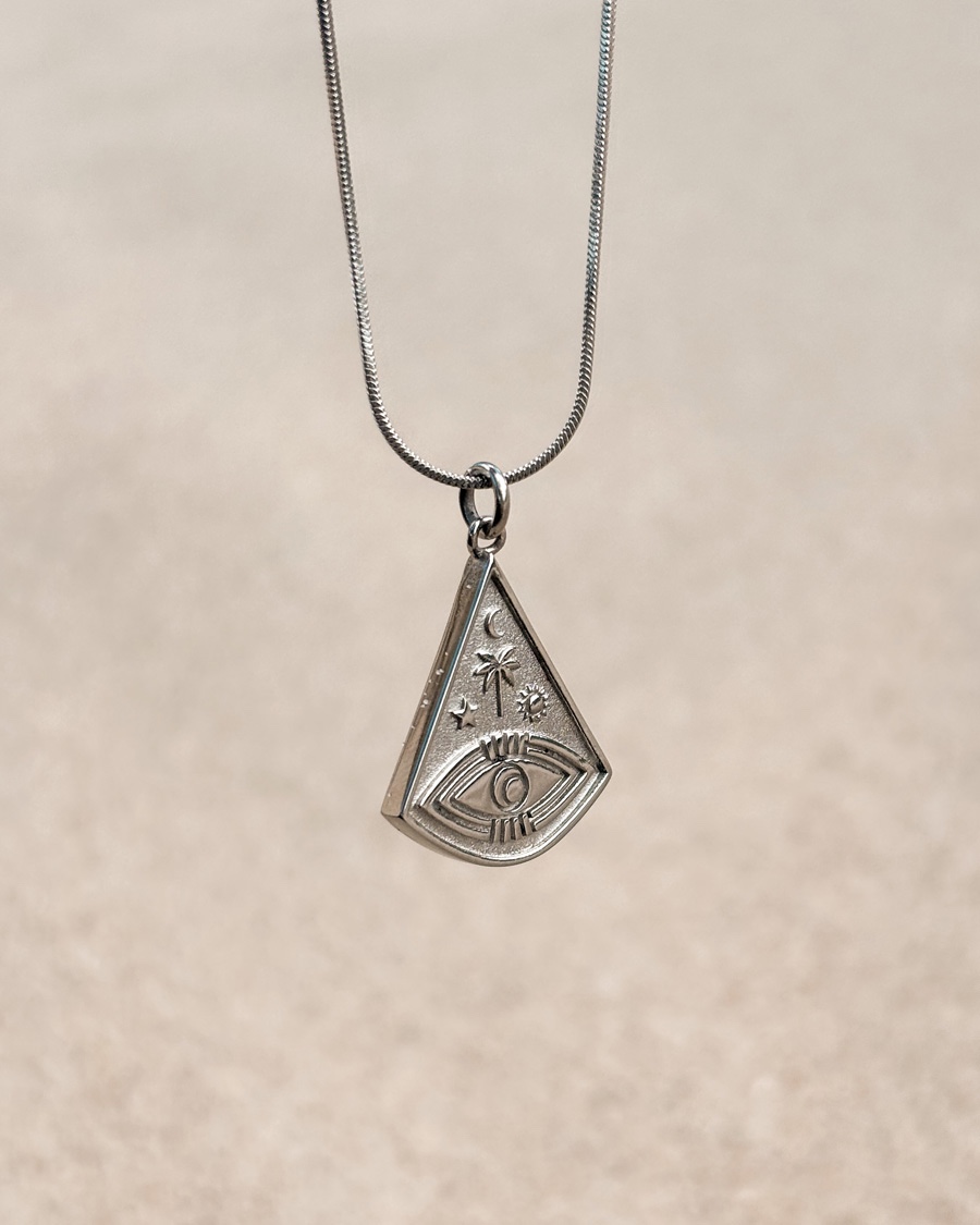 Oceaan Ocean Eye ketting zilver