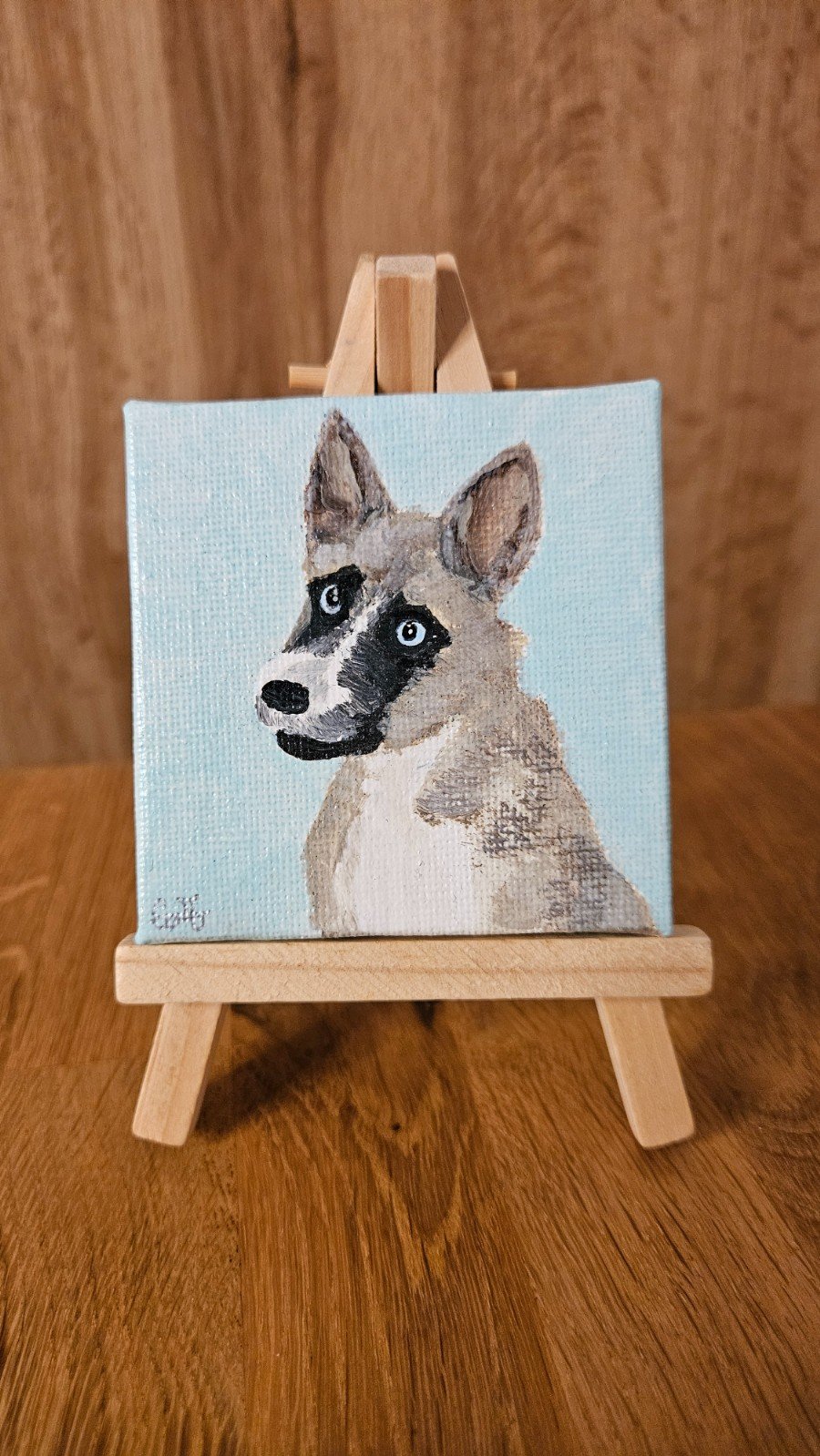 Gepersonaliseerd hondenportret Husky