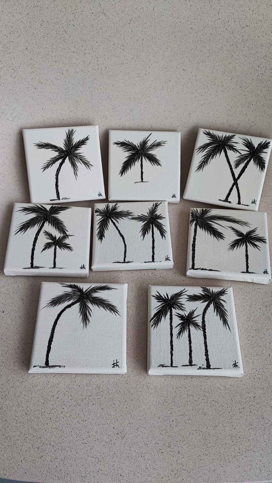 Canvas Palmboom Love