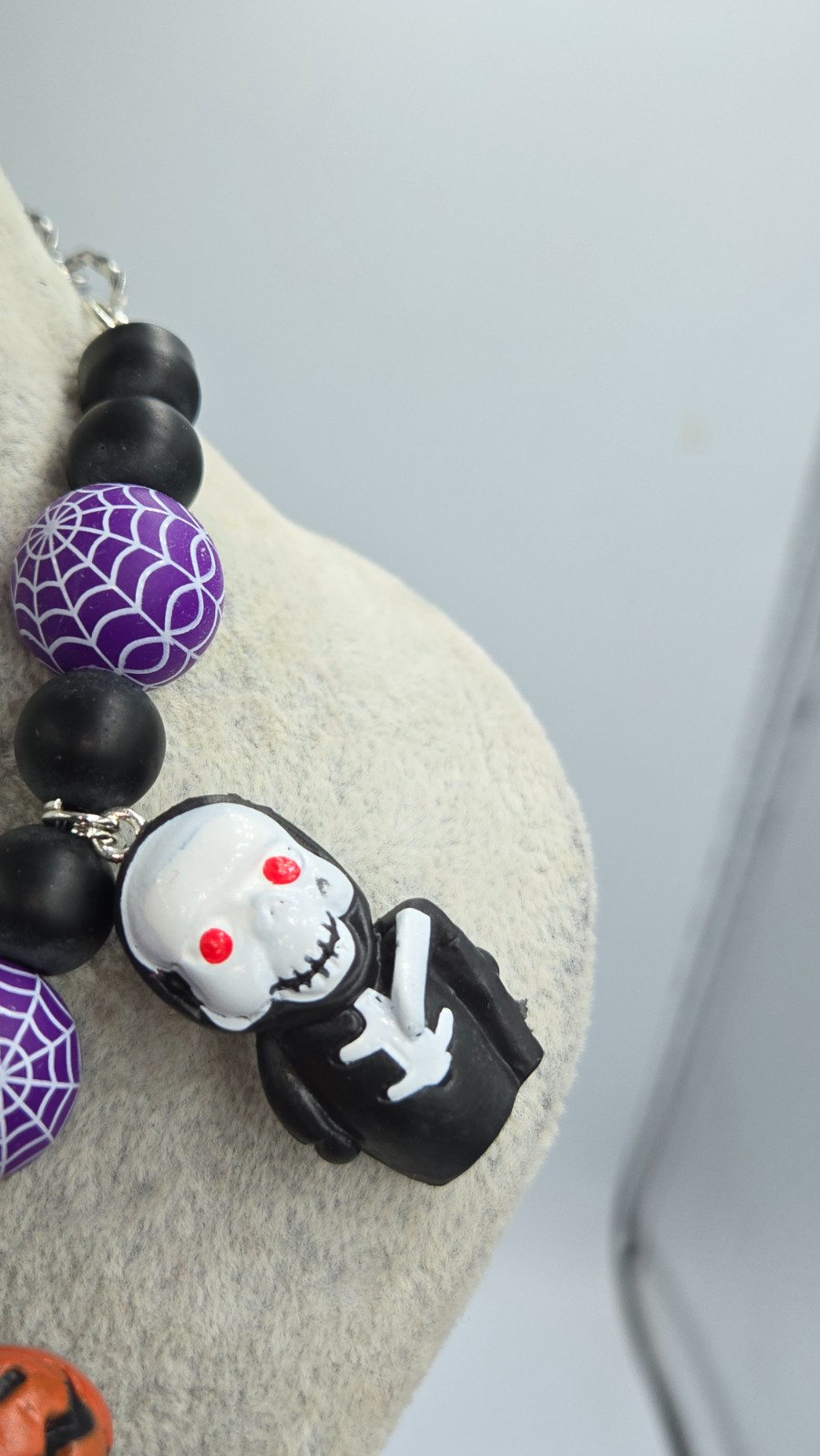 Halloween Spider Party; een handgemaakte one-of-a-kind  Halloween ketting
