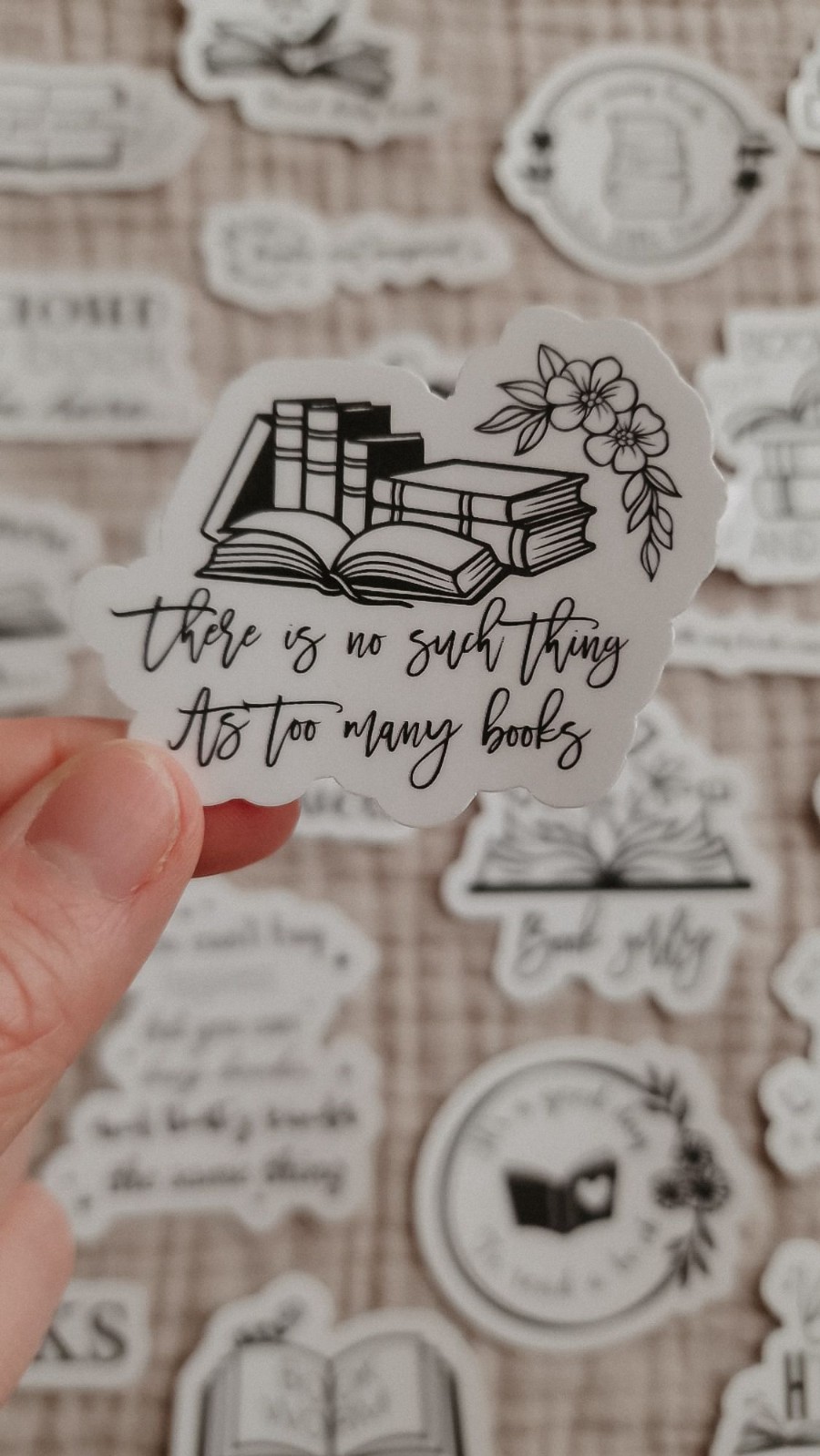 Bookish stickerset, set van 10 stuks