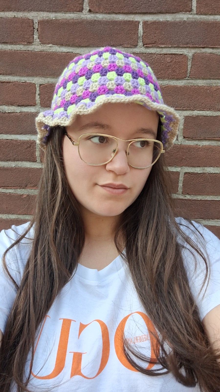 Gehaakte bucket hat 'Grape' - 47734.jpeg Gehaakte bucket hat 'Druif'