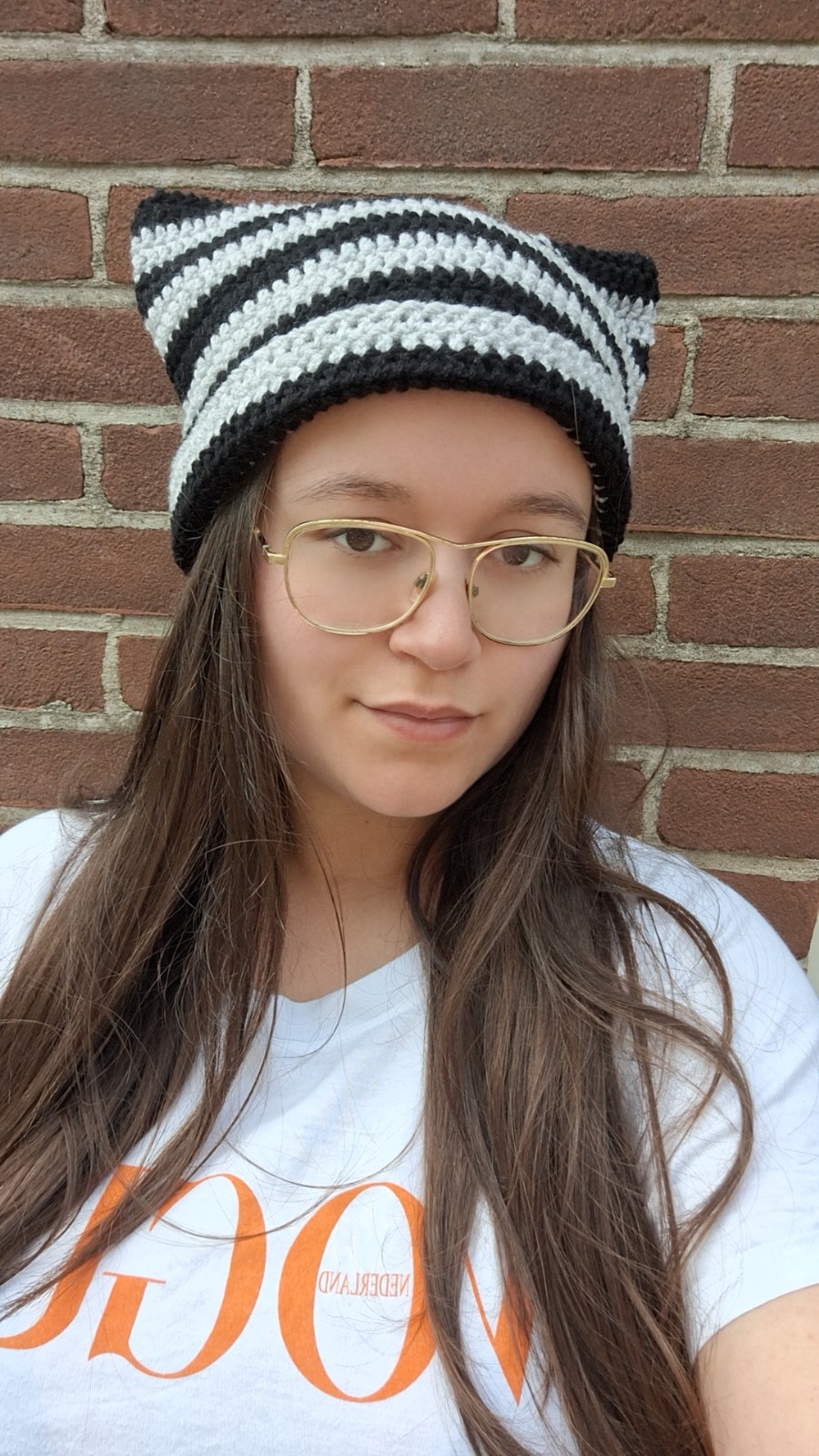 Gehaakte muts 'Black & light grey' - 51263.jpeg Gehaakte muts | Zwart en lichtgrijs