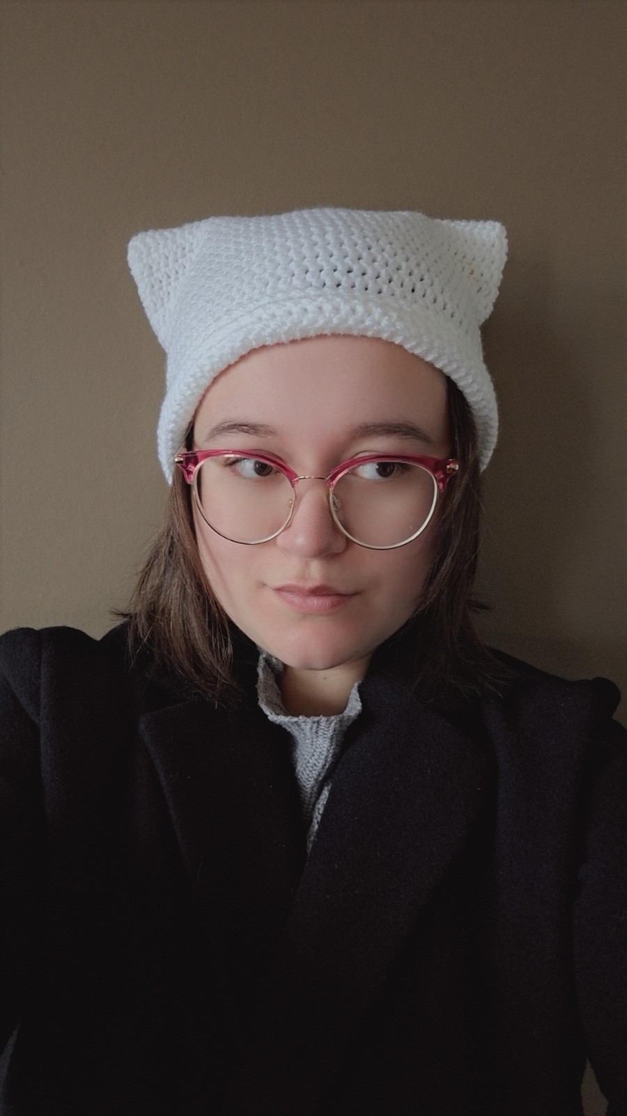 Gehaakte muts 'Basic white' - 56933.jpeg Gehaakte muts | Wit