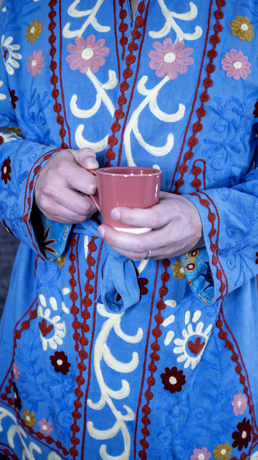 Kimono - Unisex - One size fits all - Indian Bloom Collection - Blue - 58543.jpeg Kimono - Unisex - One size fits all - Indian Bloom Collection - Blauw