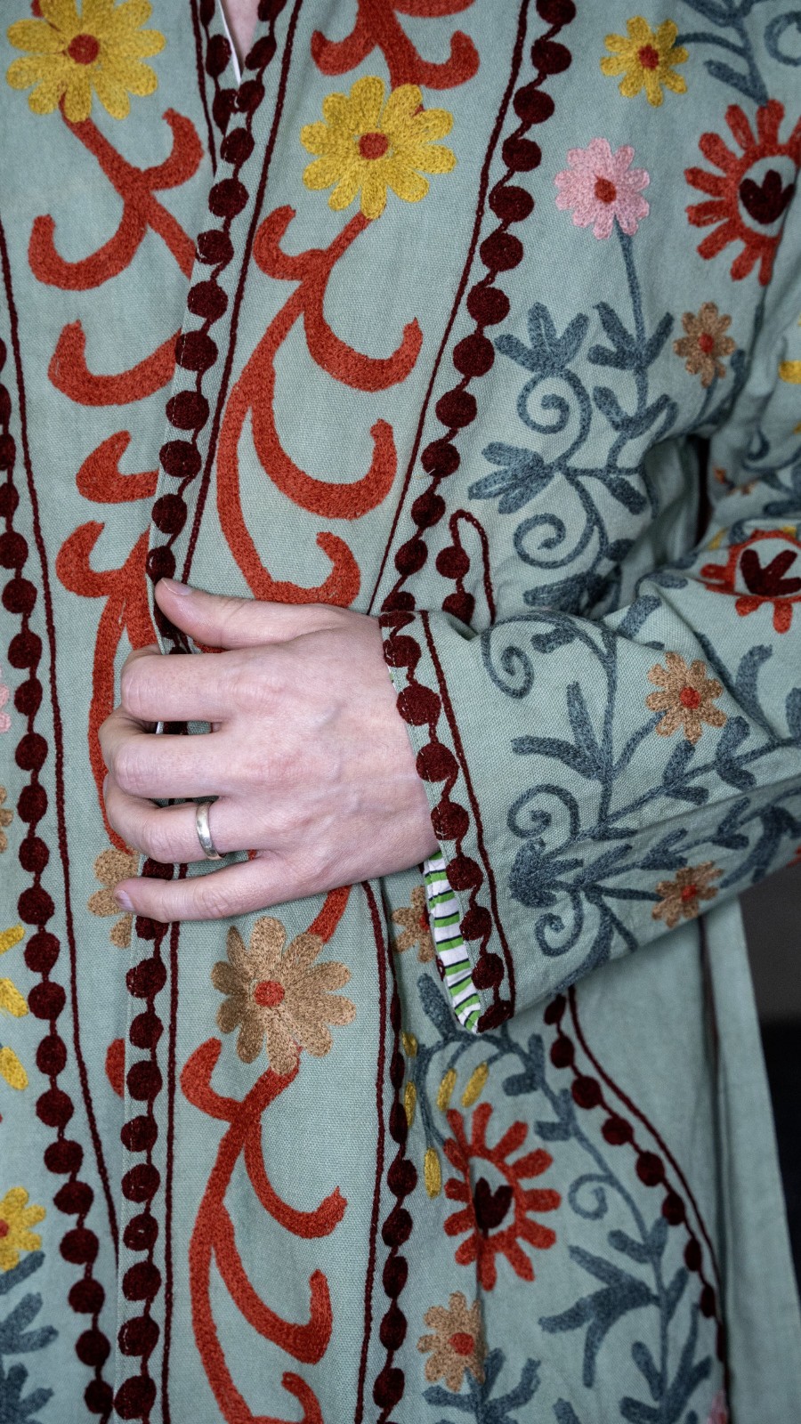 Kimono - Unisex - One size fits all - Indian Bloom Collection - Green - 58528.jpeg Kimono - Unisex - One size fits all - Indian Bloom Collection - Green