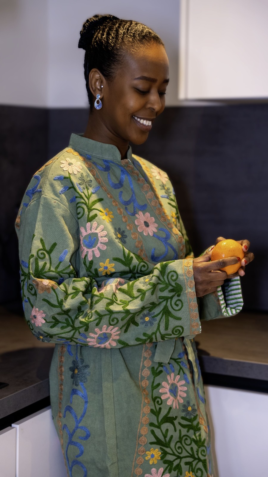 Kimono - Unisex - One size fits all - Indian Bloom Collection - Nature Green - 58571.jpeg Kimono - Unisex - One size fits all - Indian Bloom Collection - Groen