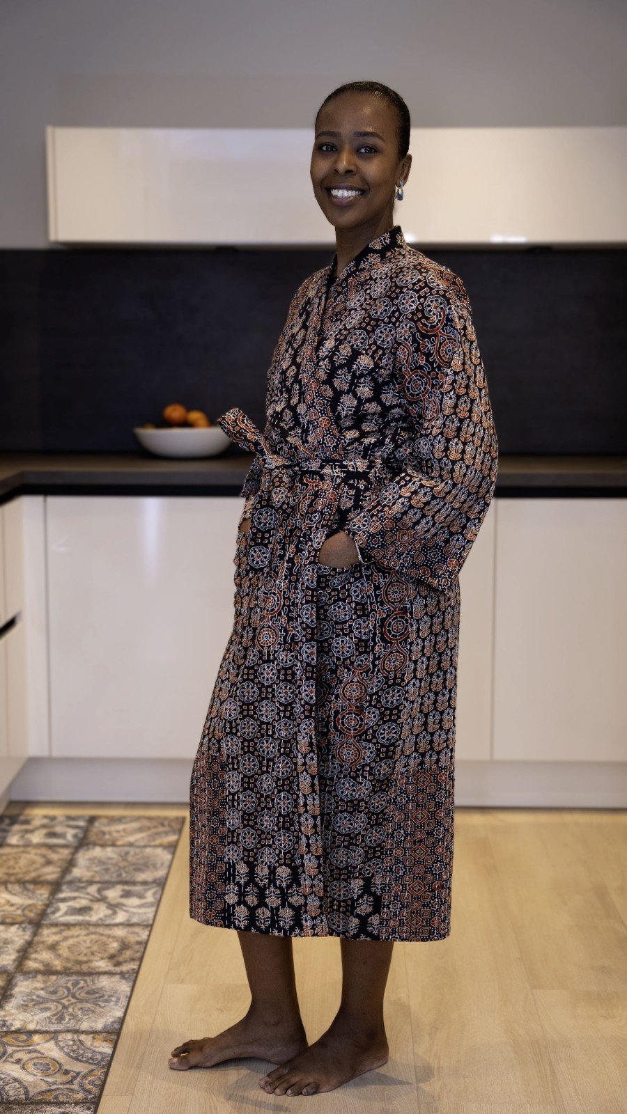 Kimono - Unisex - One size fits all - Quilted Charm Collection - Black - 58505.jpeg Kimono - Unisex - One size fits all - Quilted Charm Collection - Black