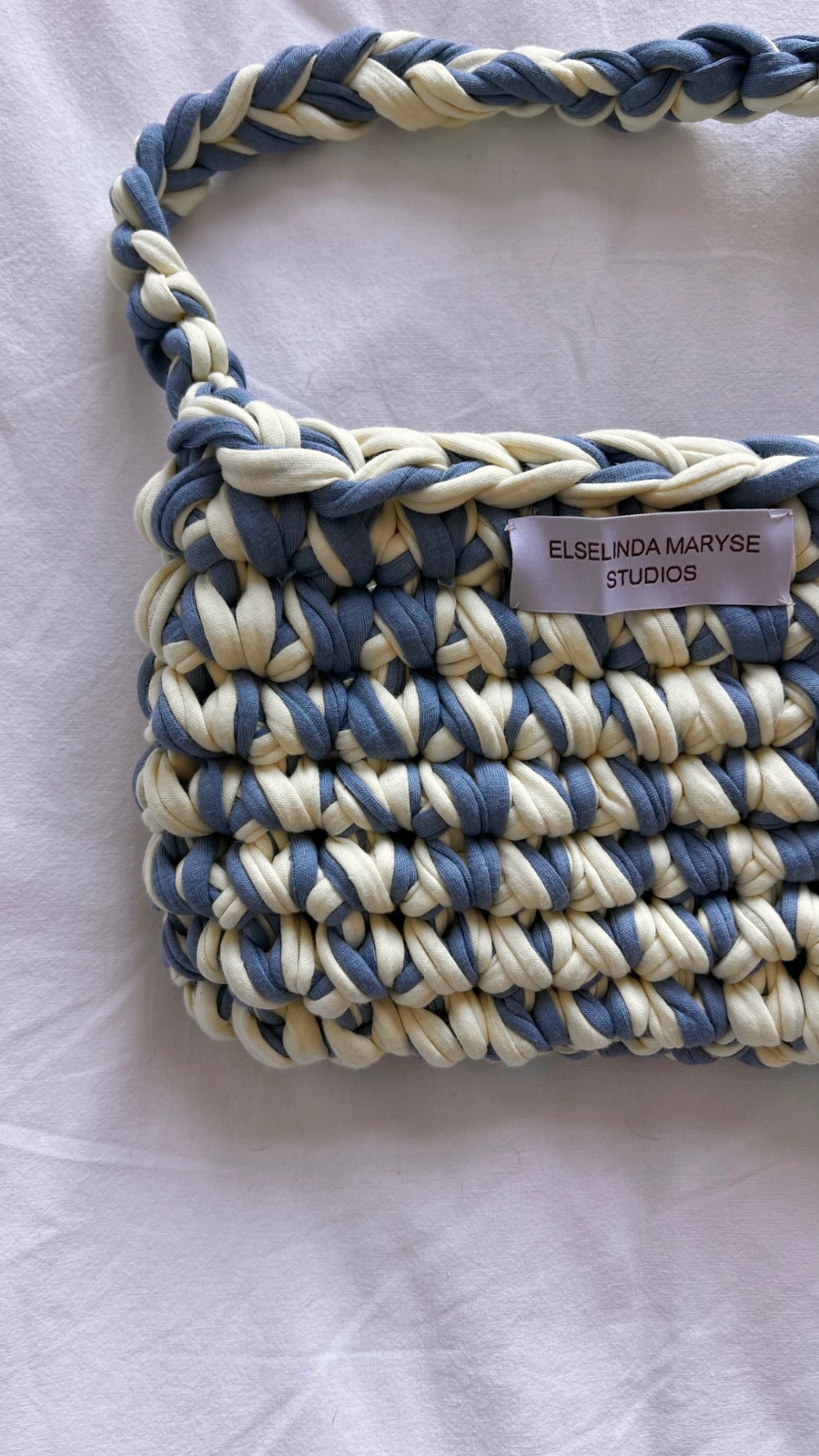 Azure Twist gehaakte tas