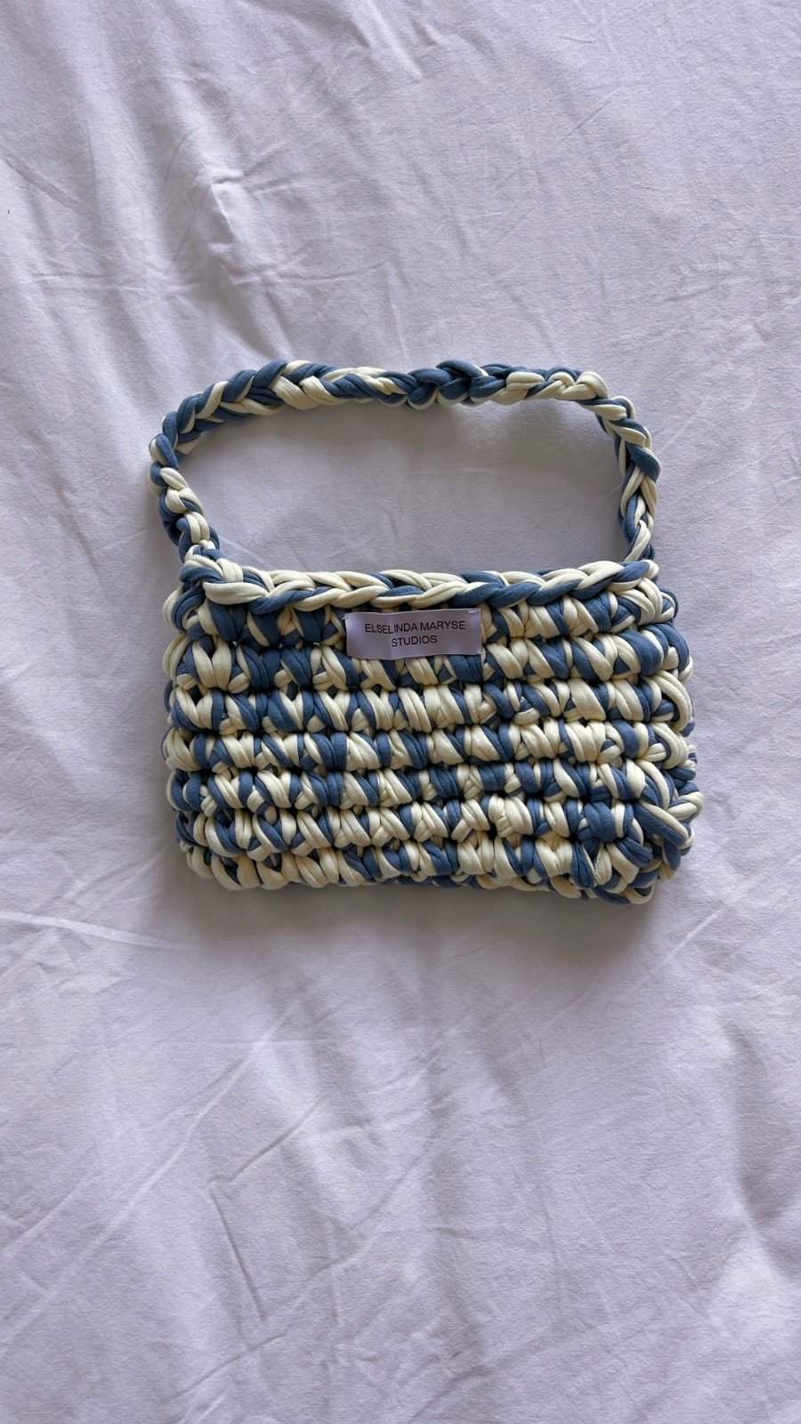 Azure Twist gehaakte tas